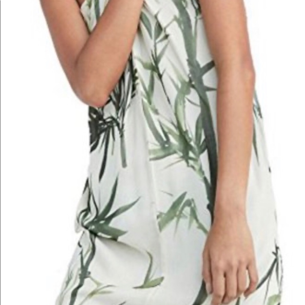 NWT MASSIMO DUTTI 100% silk bamboo print d…